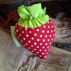 Strawberry Polka Dot Kids Pouch